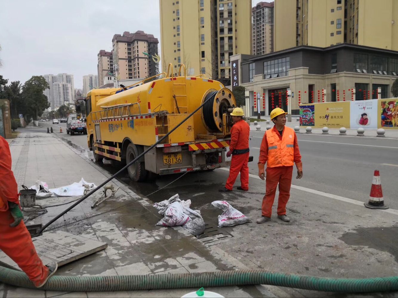 丰南排污管道清淤-管道清洗